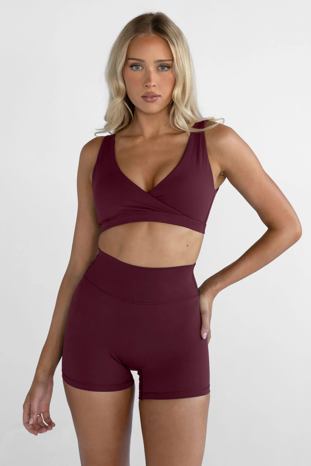 4" Sculpt Bike Shorts - Cherry Cola