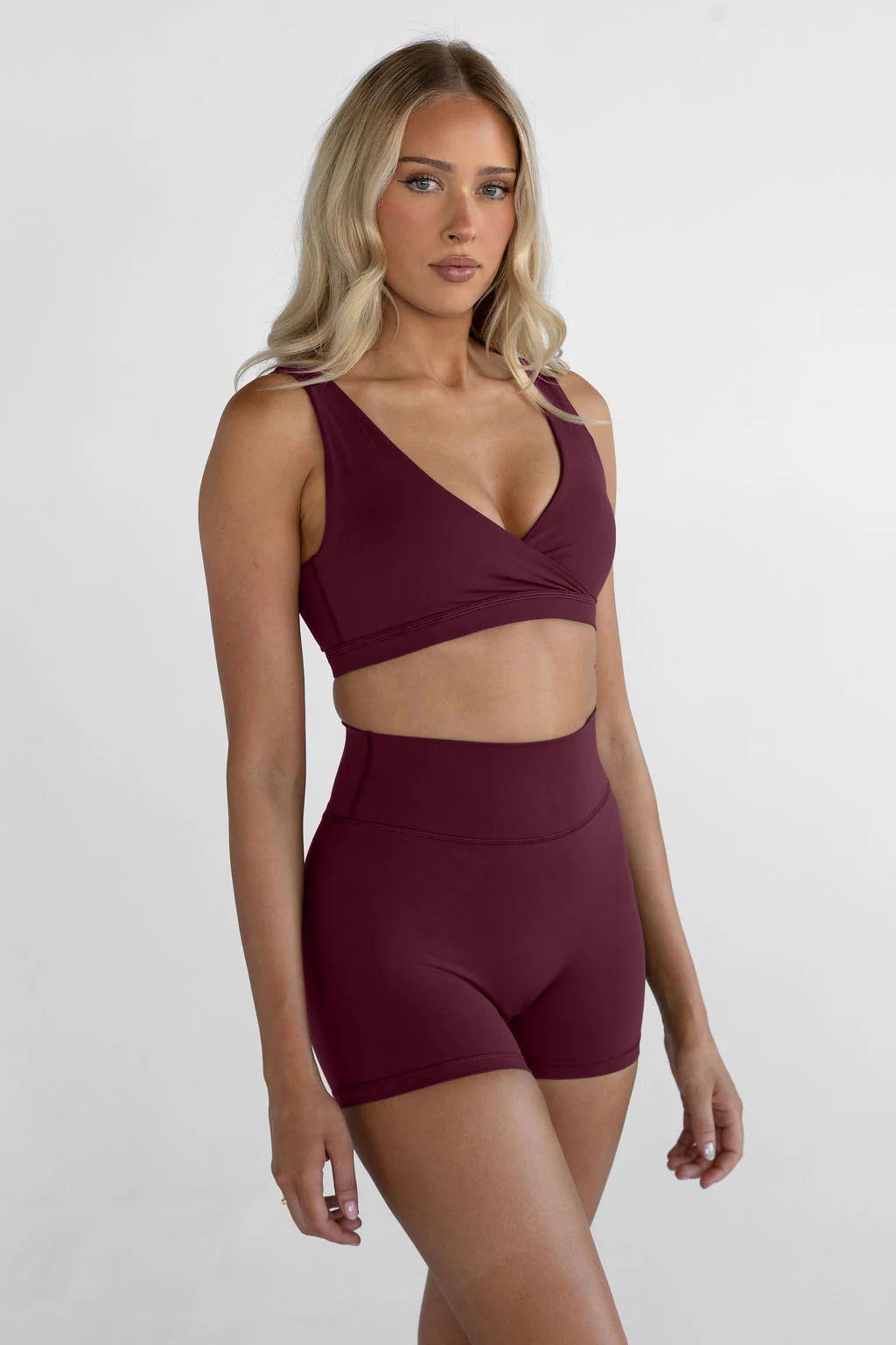 4" Sculpt Bike Shorts - Cherry Cola - Image 3