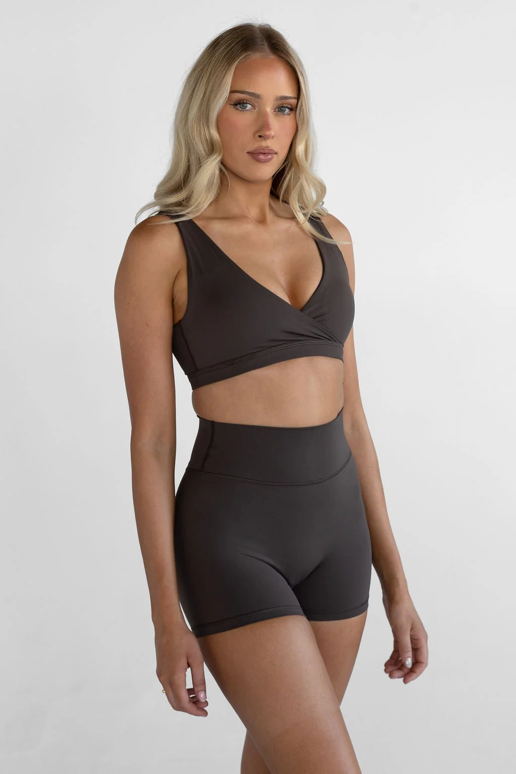 4" Sculpt Bike Shorts - Dark Chocolate - Image 3