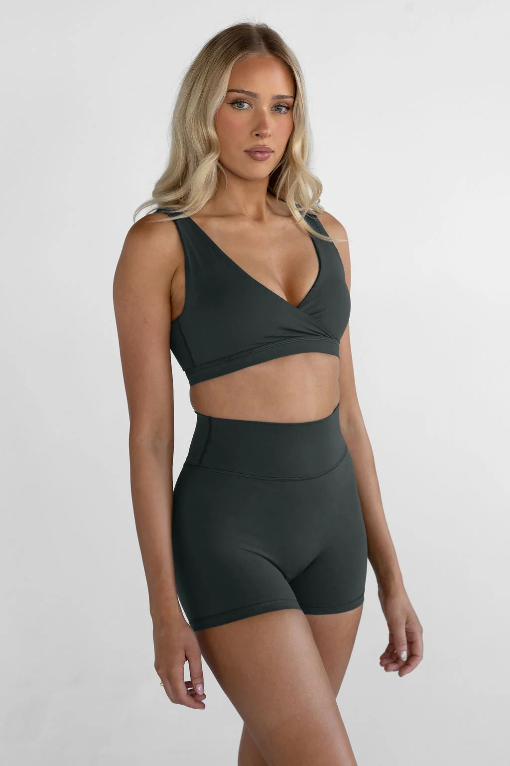 4" Sculpt Bike Shorts - Deep Forrest - Image 2