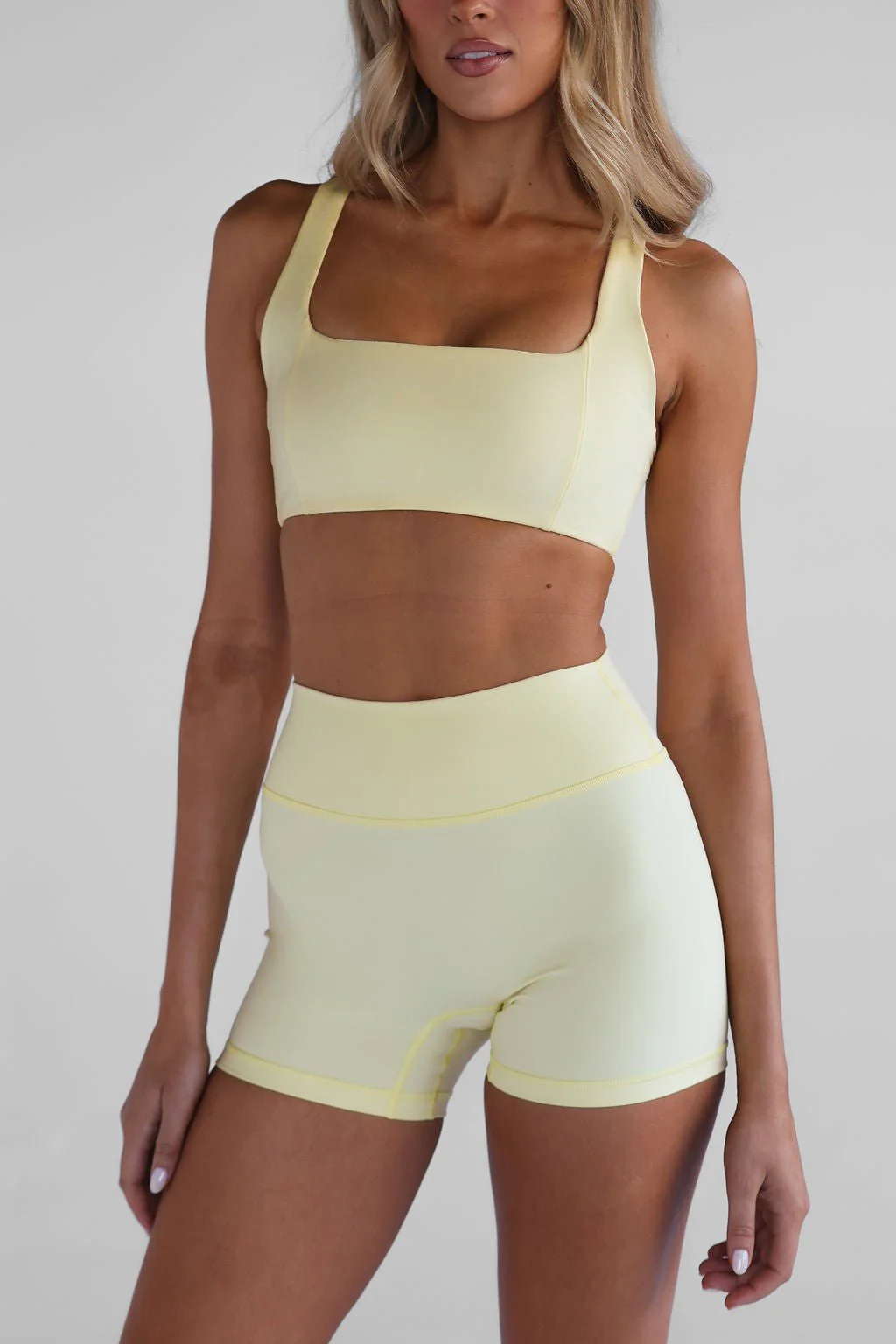 4" Sculpt Bike Shorts - Lemontini