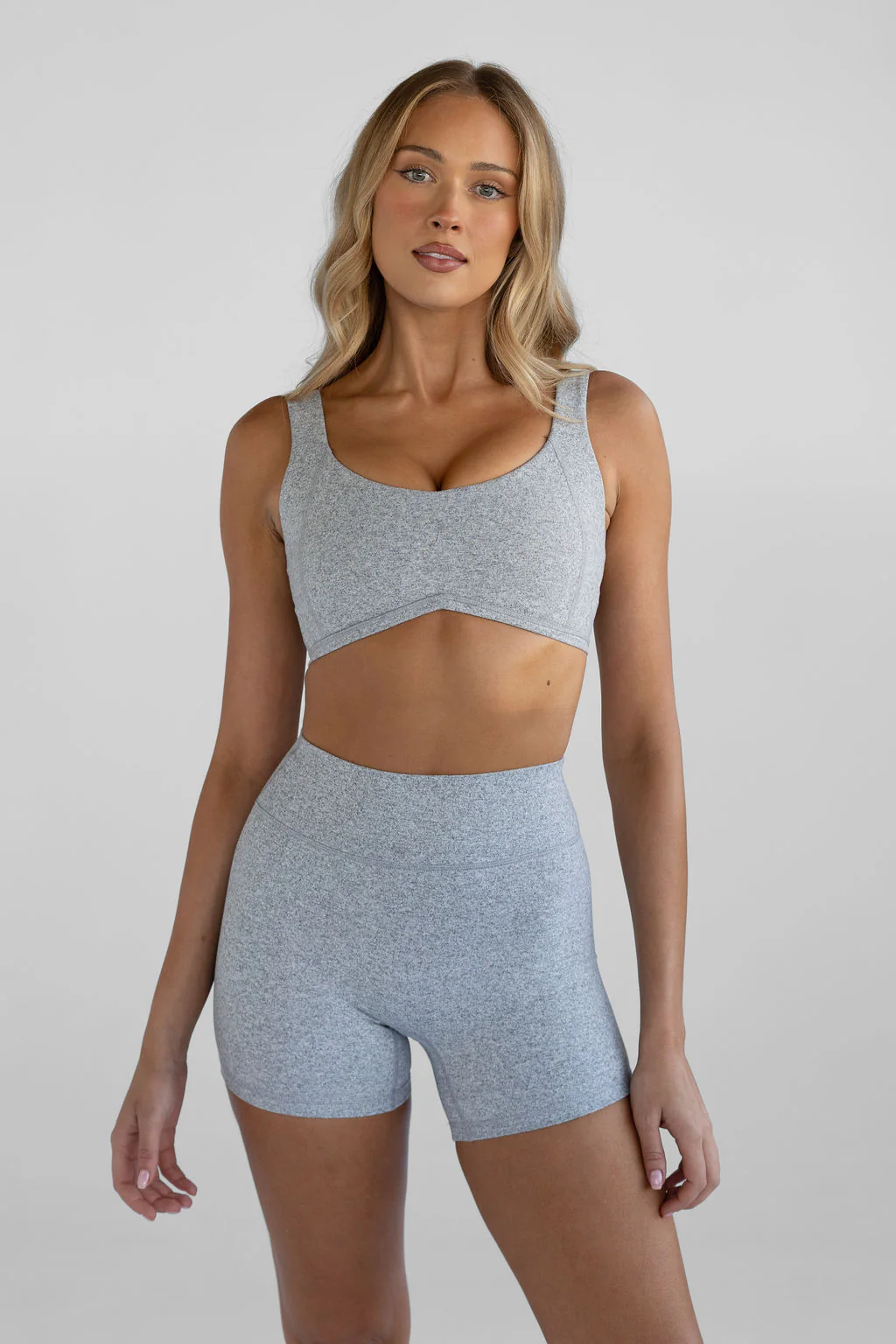 5" Signature Bike Shorts - Marl Grey