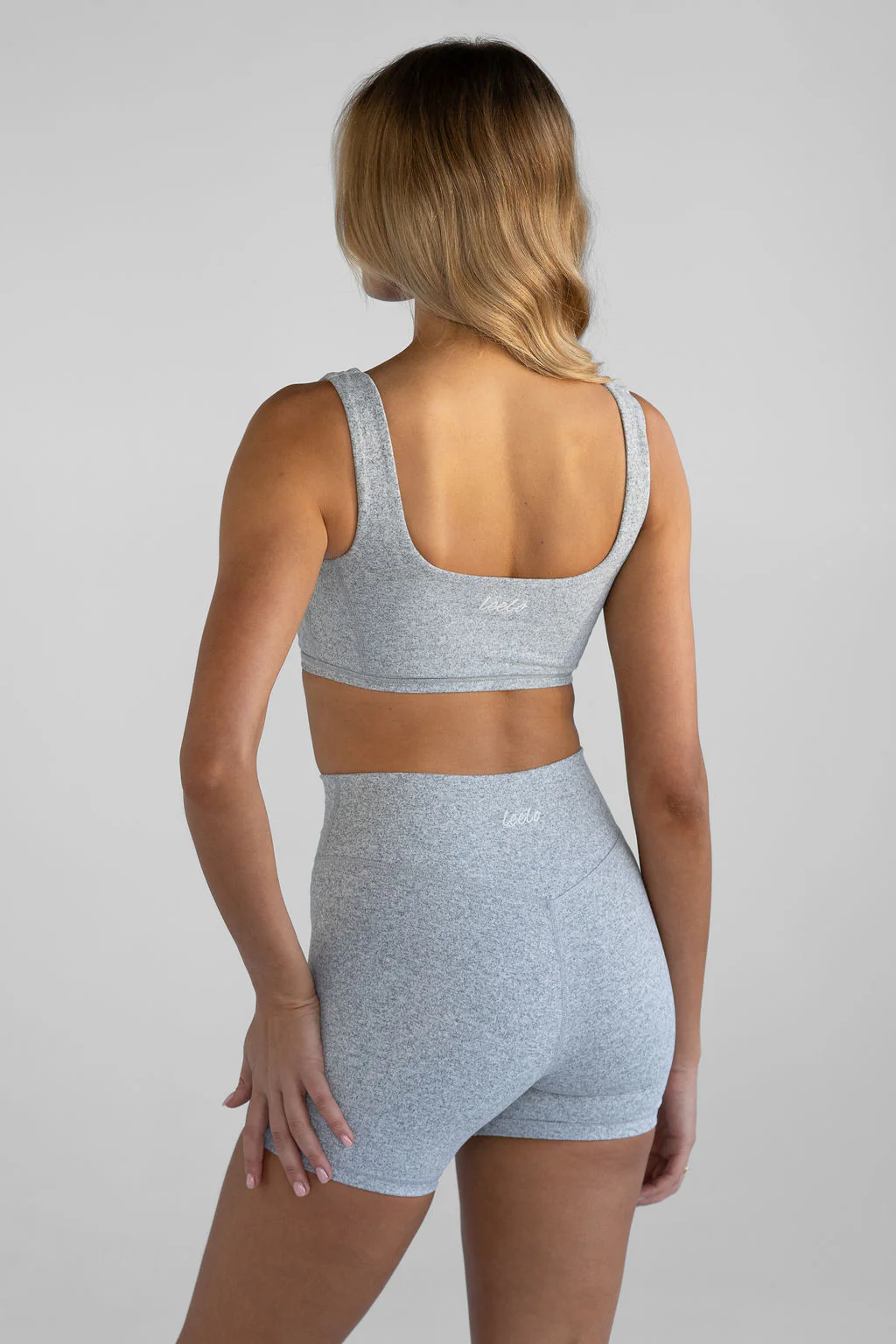 5" Signature Bike Shorts - Marl Grey - Image 2