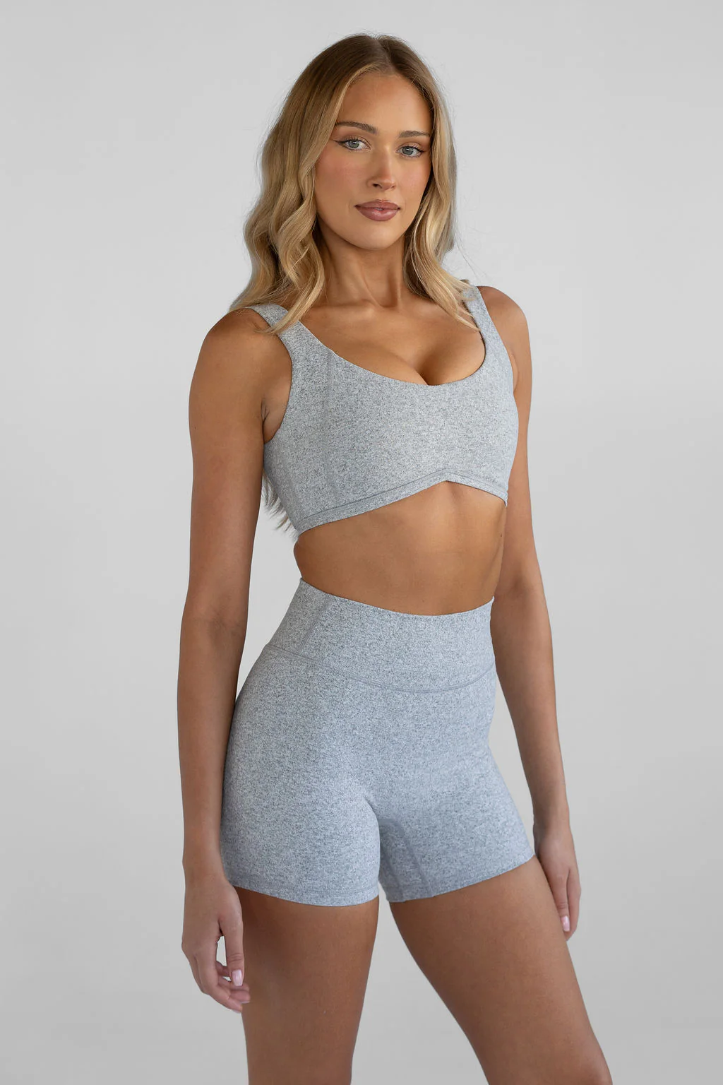 5" Signature Bike Shorts - Marl Grey - Image 3