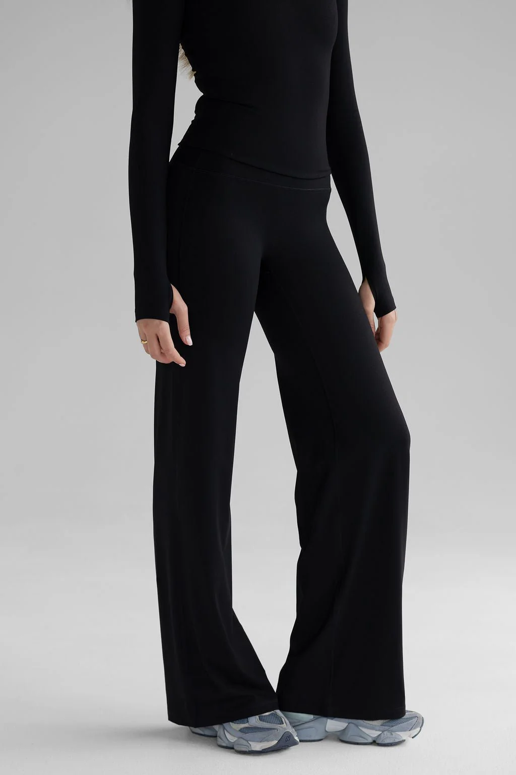 Sculpt Wide Leg Pants - Black - Image 2