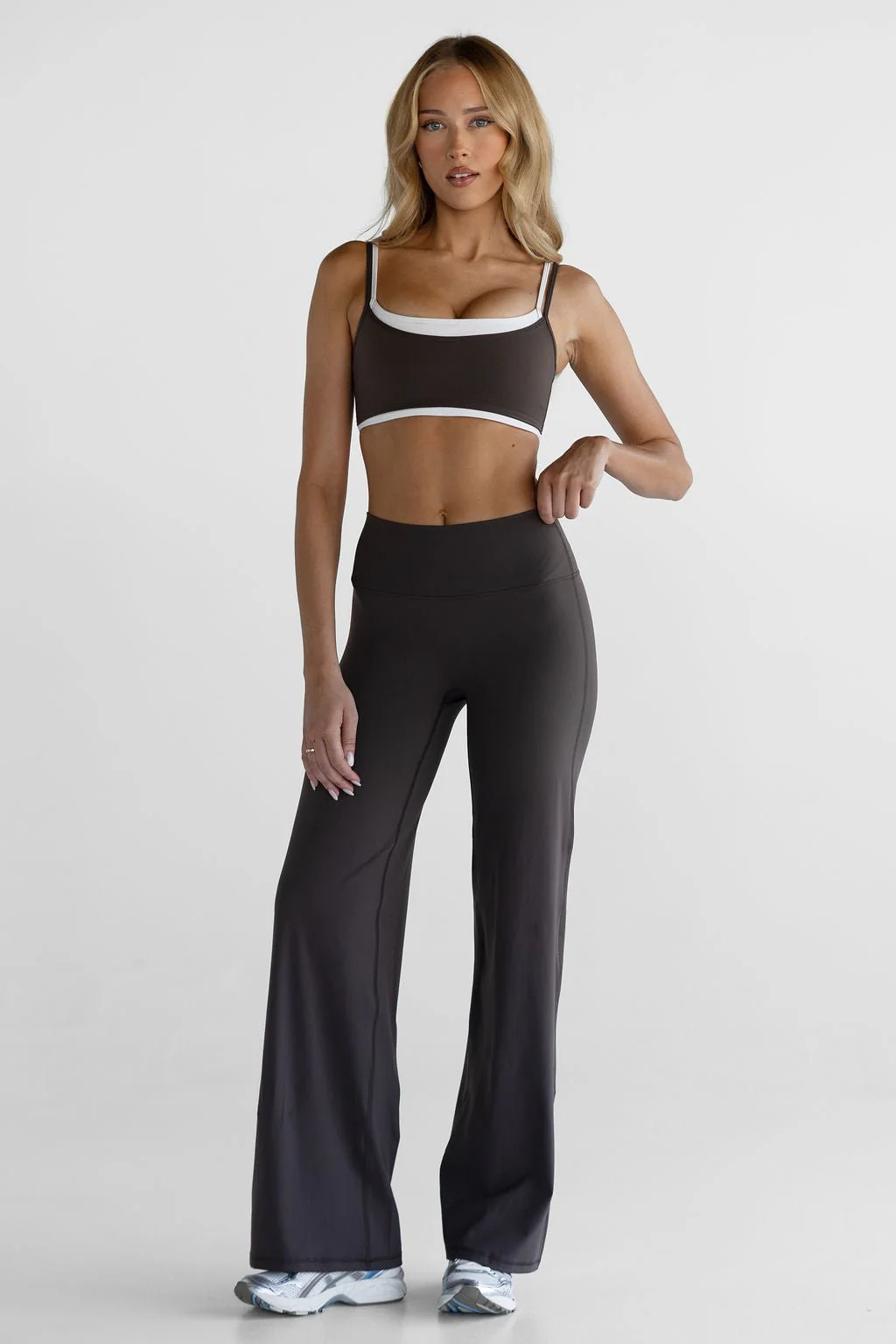 Sculpt Wide Leg Pants - Dark Chocolate