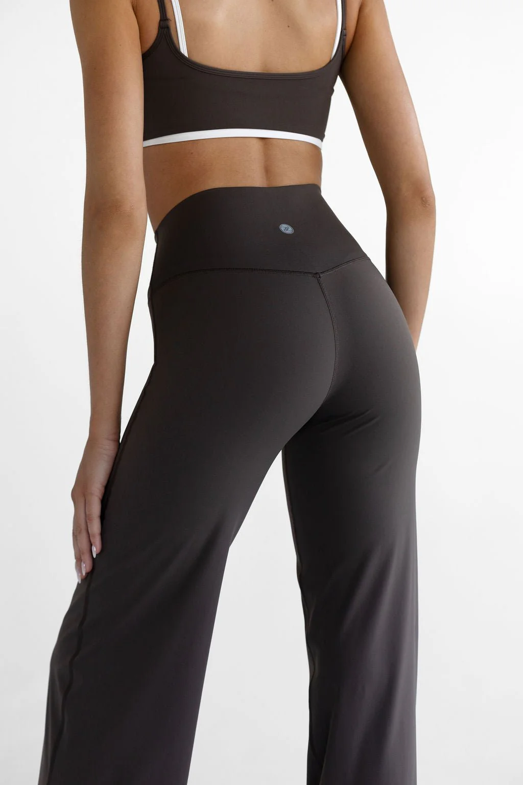 Sculpt Wide Leg Pants - Dark Chocolate - Image 2