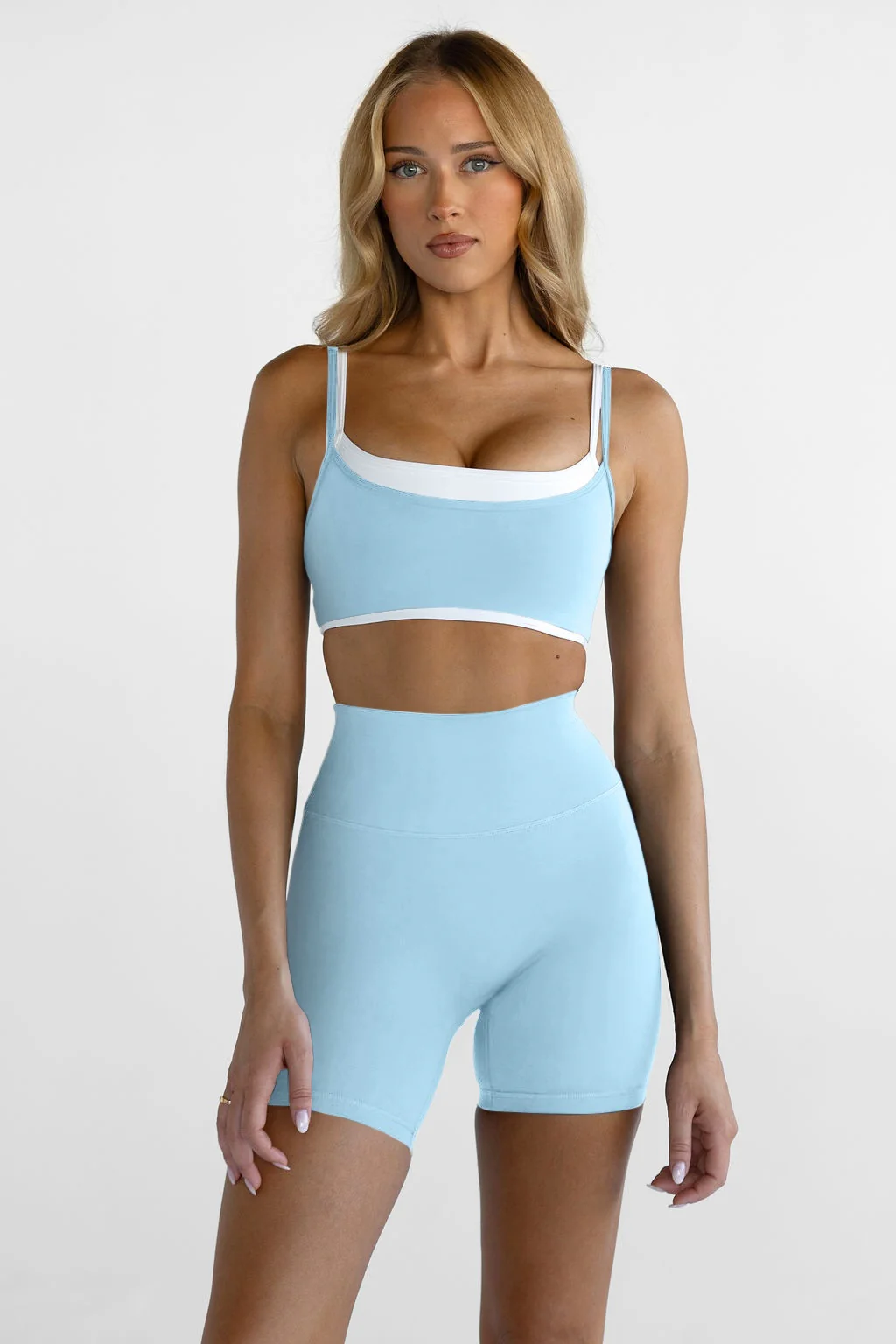 Double Layer Crop - Ice Blue - Image 3