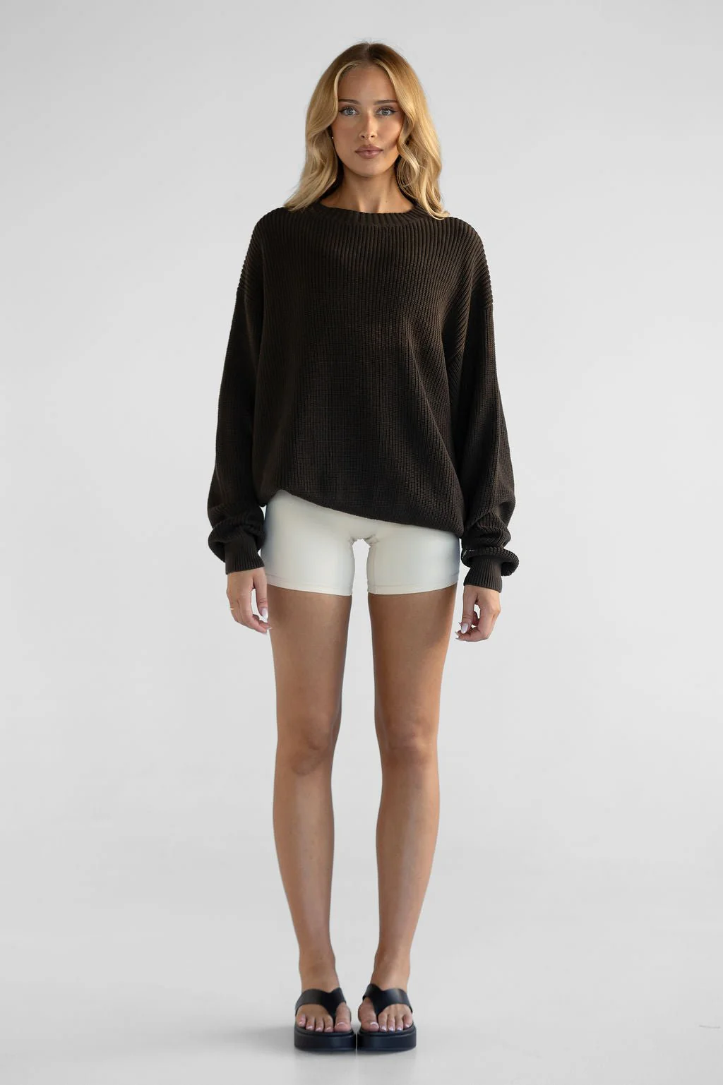 Natural Cosy Knit - Dark Chocolate - Image 4