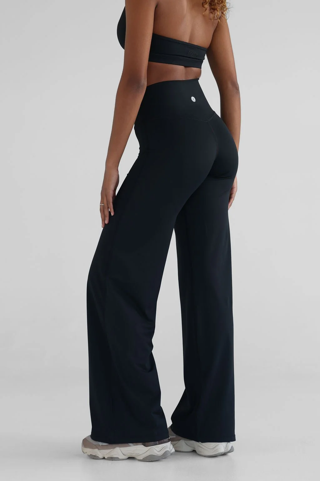 PETITE Sculpt Wide Leg Pants - Black - Image 2