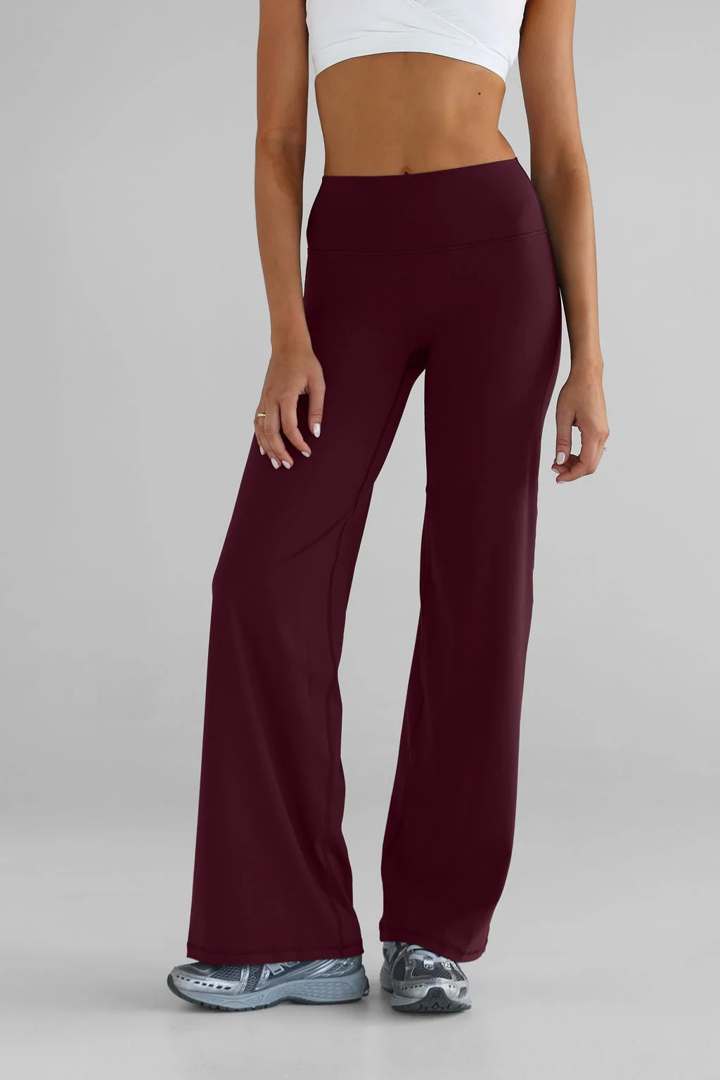 PETITE Sculpt Wide Leg Pants - Cherry Cola - Image 2