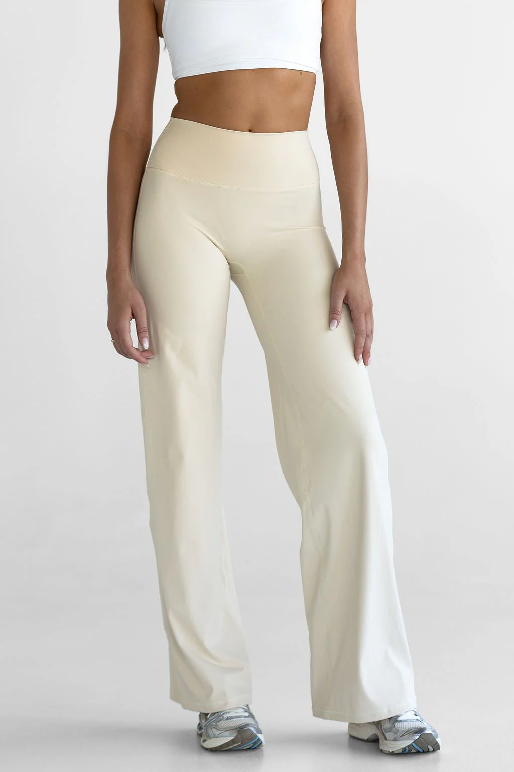 PETITE Sculpt Wide Leg Pants - French Vanilla - Image 3