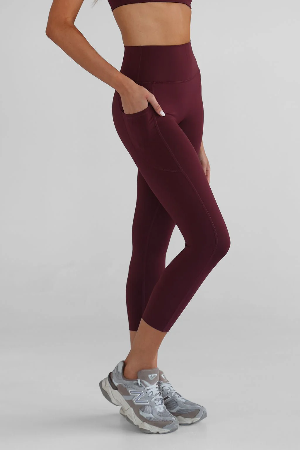 SCULPT 7/8 Pocket Leggings - Cherry Cola - Image 4
