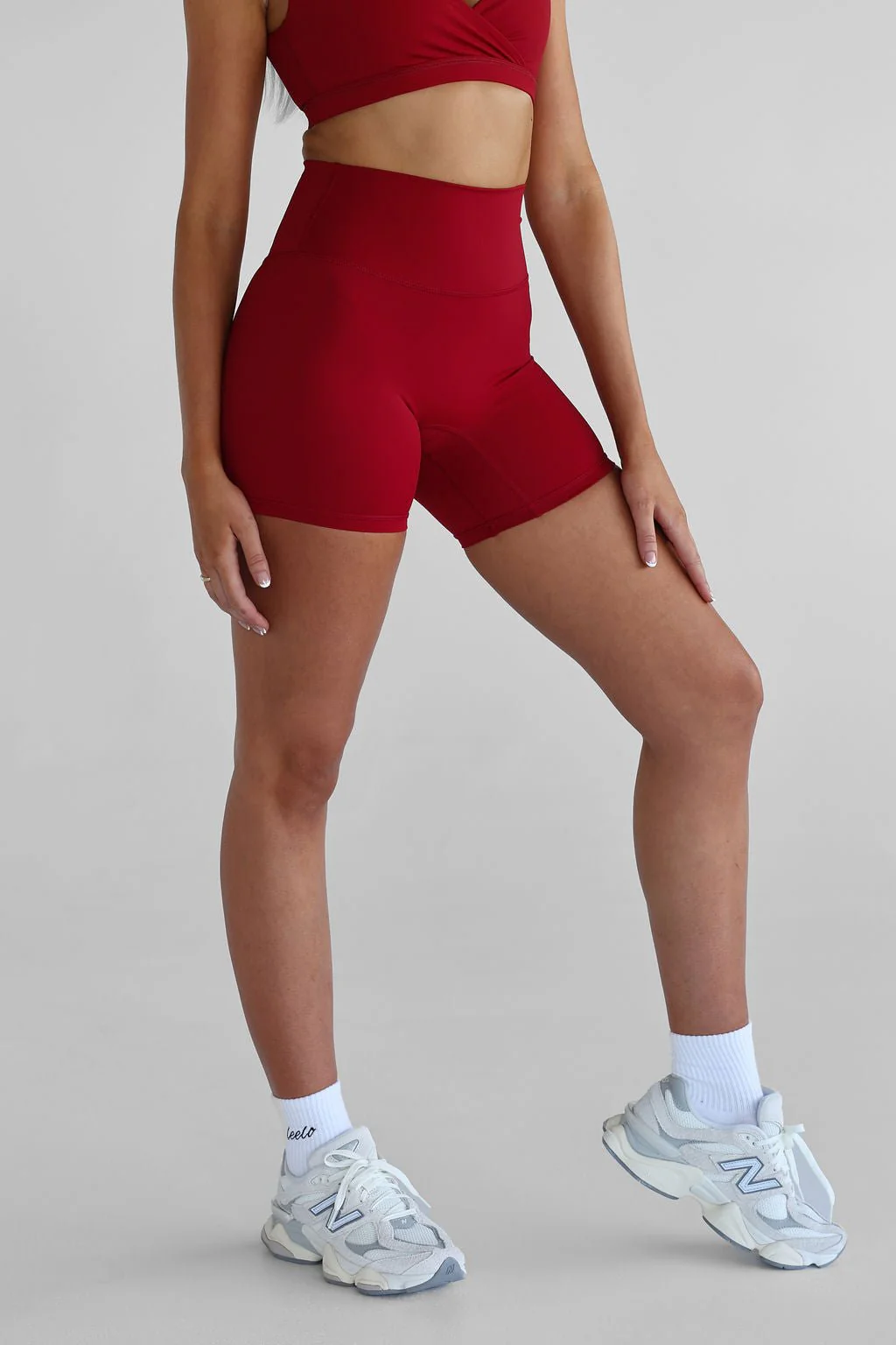 SCULPT Bike Shorts - Cherry - Image 2