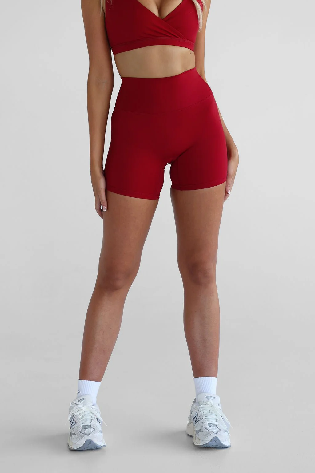 SCULPT Bike Shorts - Cherry - Image 4