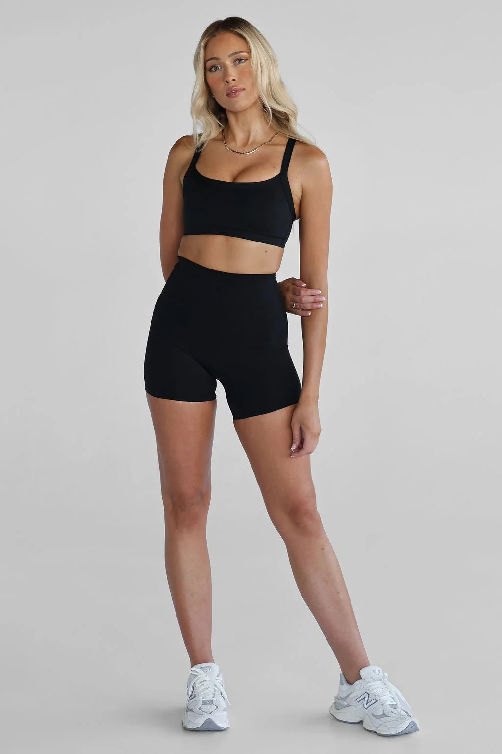 SCULPT Cross Back Crop - Black - Image 3