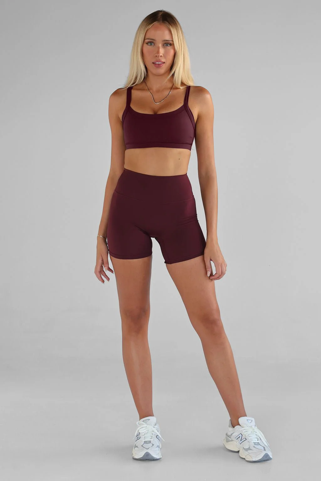SCULPT Cross Back Crop - Cherry Cola - Image 5