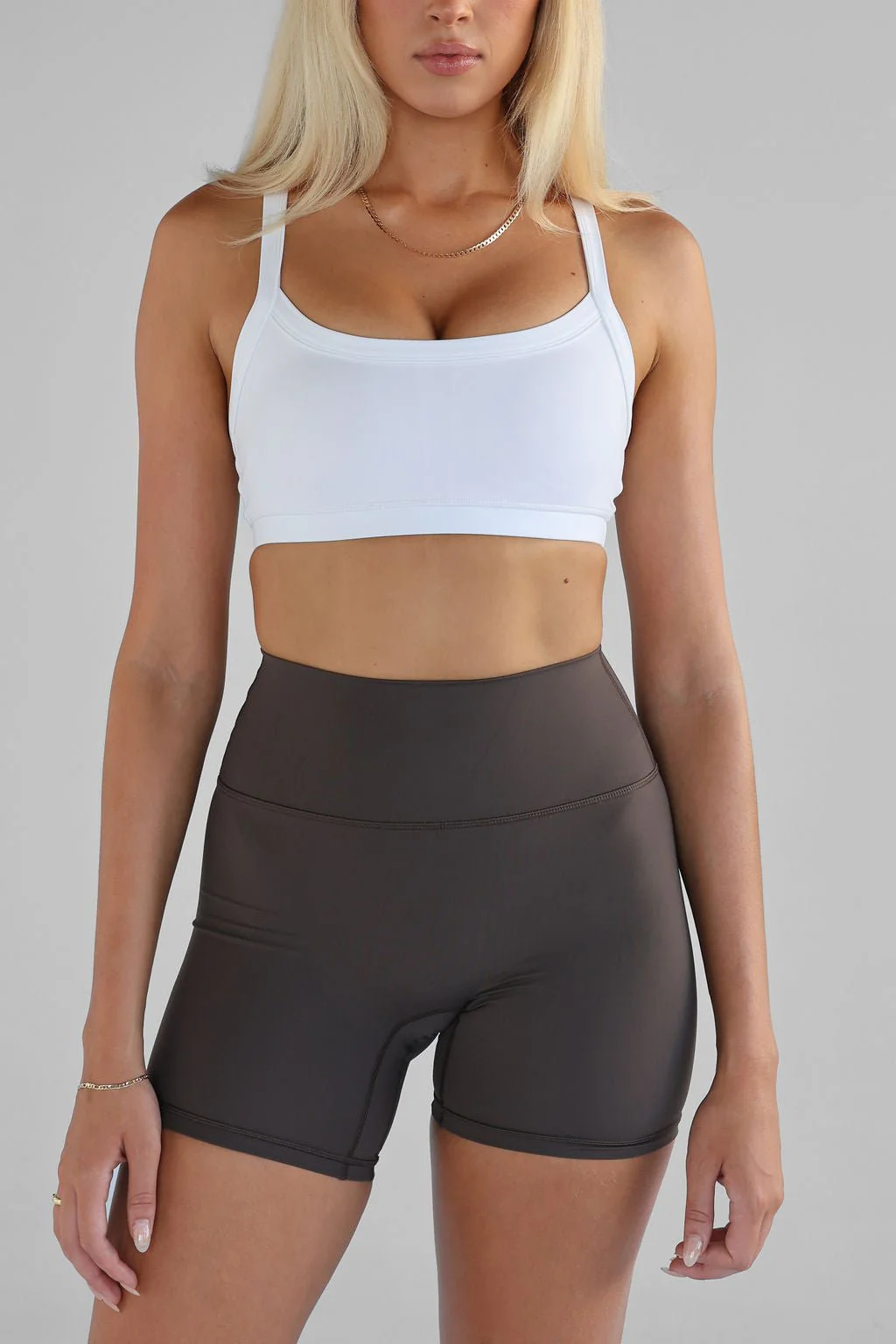 SCULPT Cross Back Crop - White - Image 4