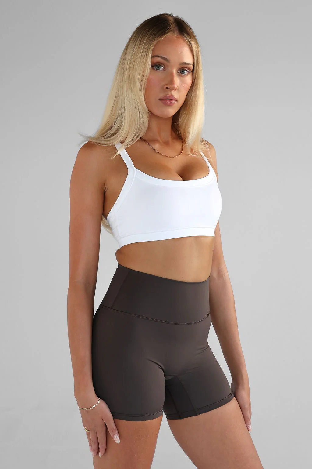 SCULPT Cross Back Crop - White - Image 5