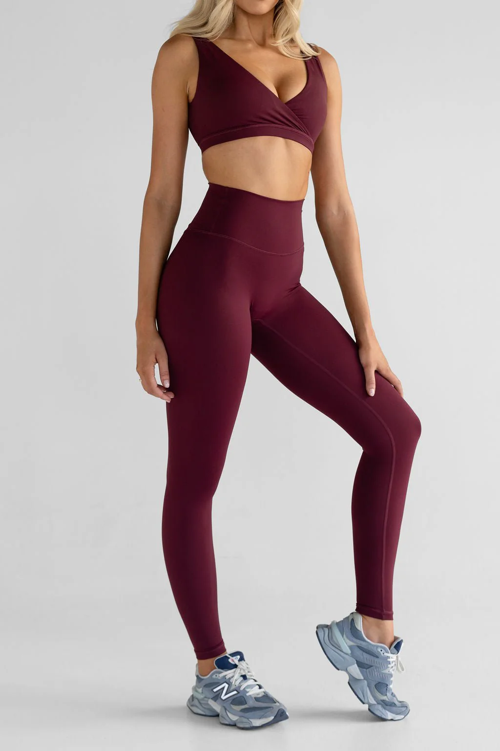 SCULPT Full Length Leggings - Cherry Cola - Image 4