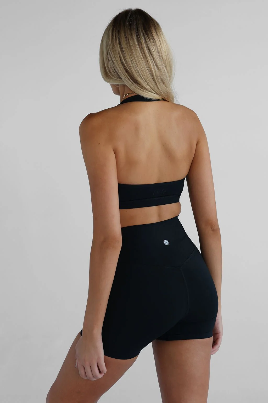 Sculpt Halter Neck Crop - Black - Image 2