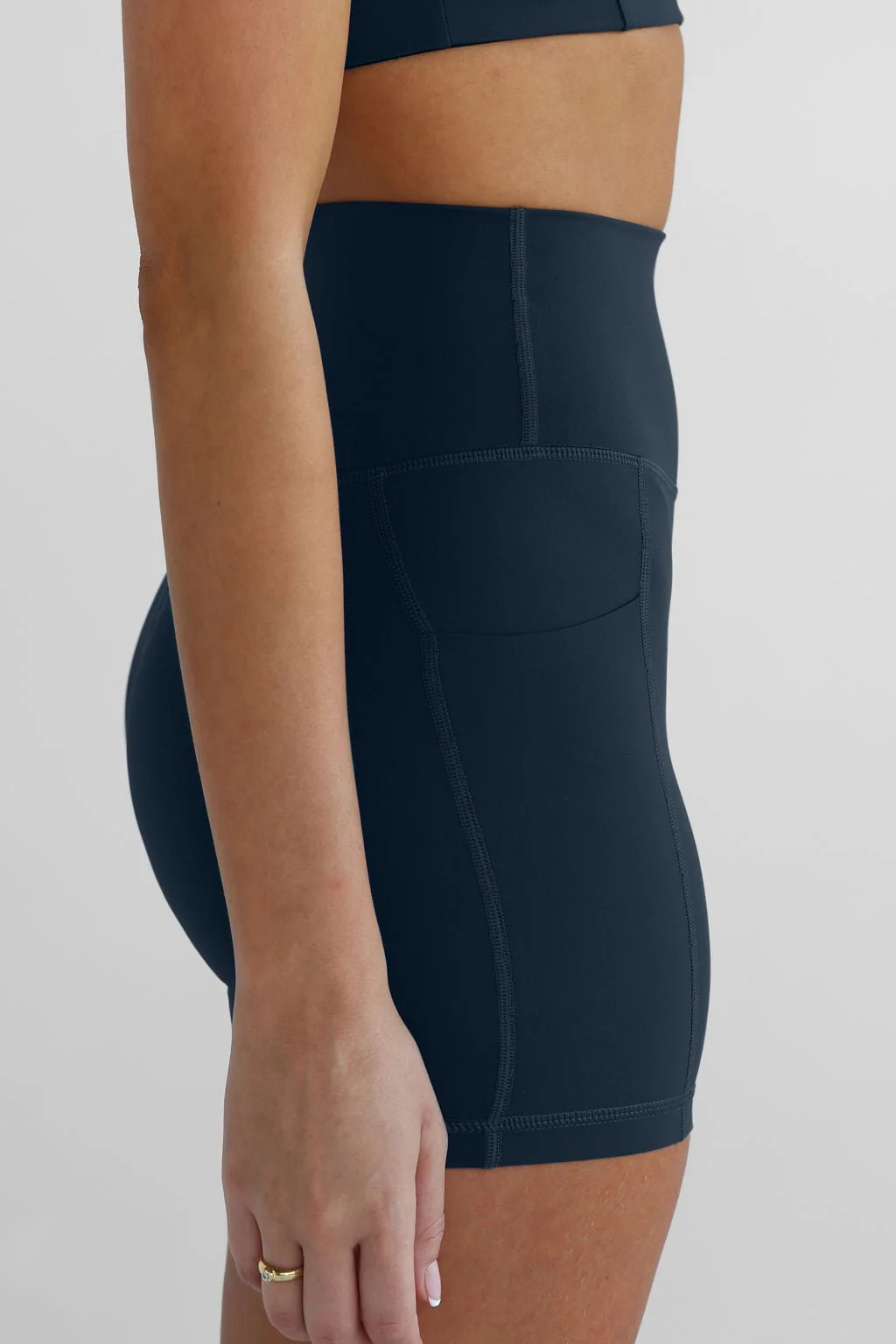 SCULPT Pocket Bike Shorts - Navy - Image 2