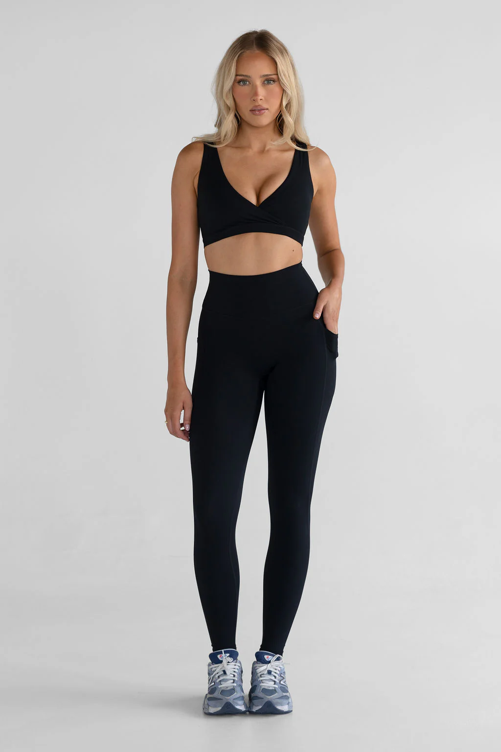 SCULPT Pocket Full Length Leggings - Black - Image 3