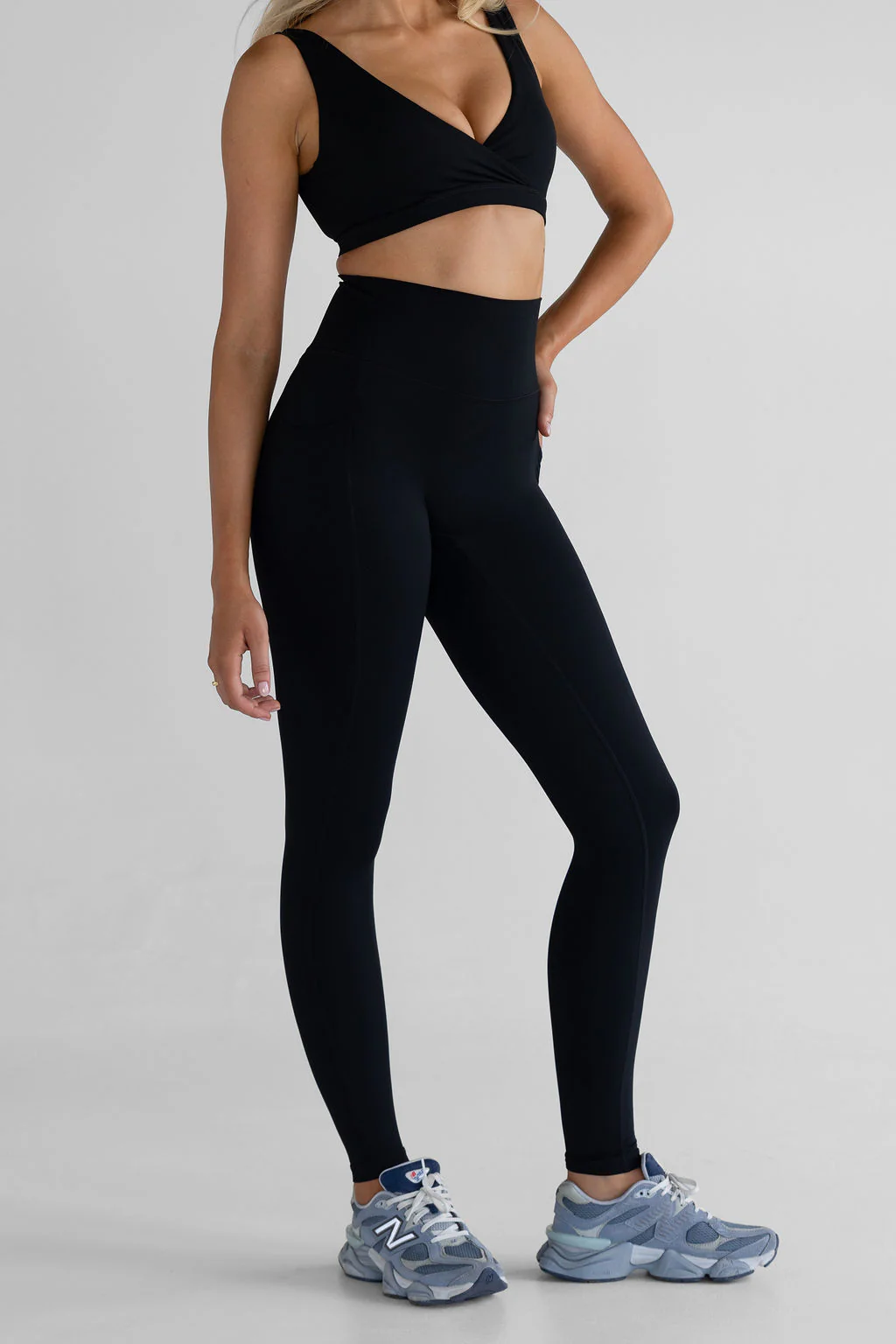 SCULPT Pocket Full Length Leggings - Black - Image 4