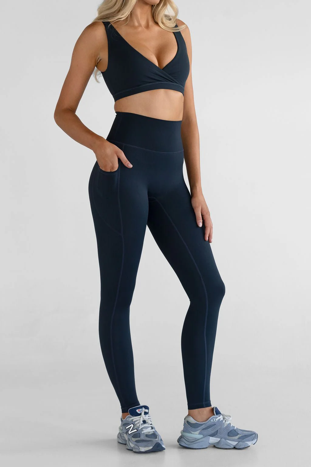 SCULPT Pocket Full Length Leggings - Navy - Image 3