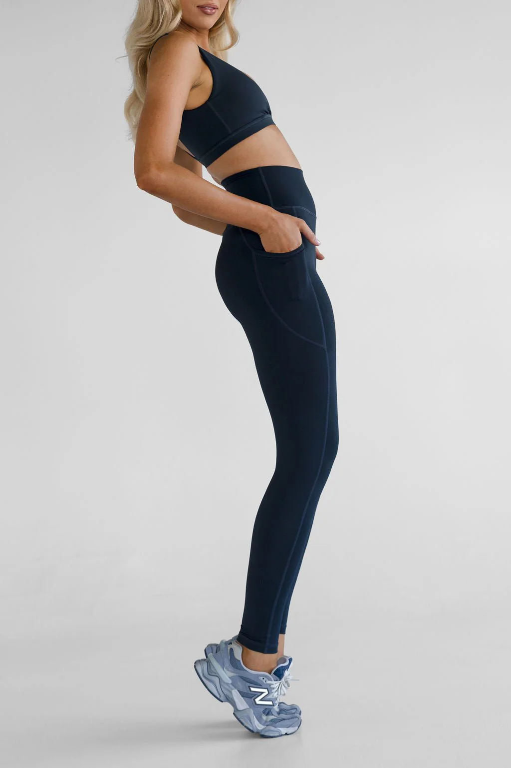 SCULPT Pocket Full Length Leggings - Navy - Image 6