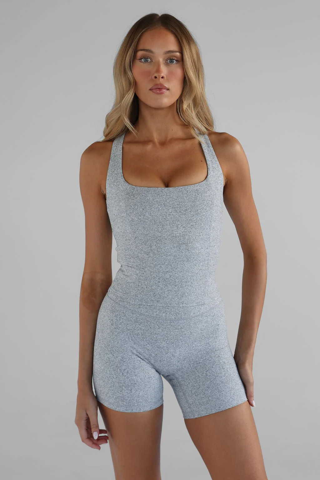 Shape Tank - Marl Grey