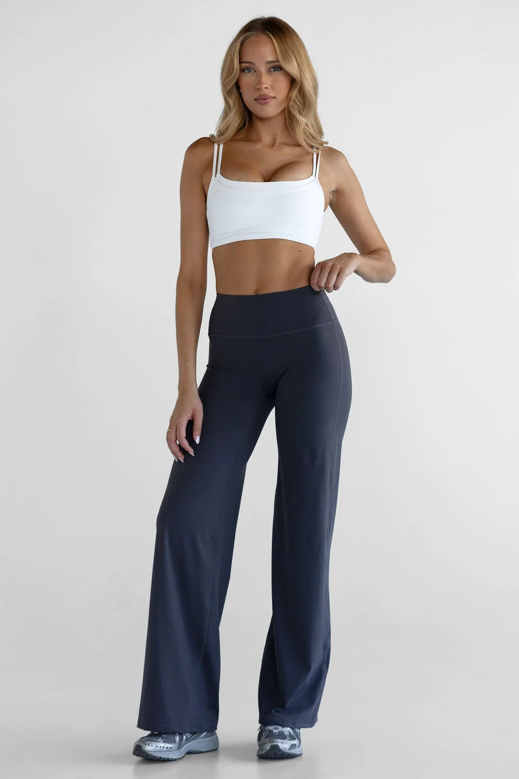 Sculpt Wide Leg Pants - Ash