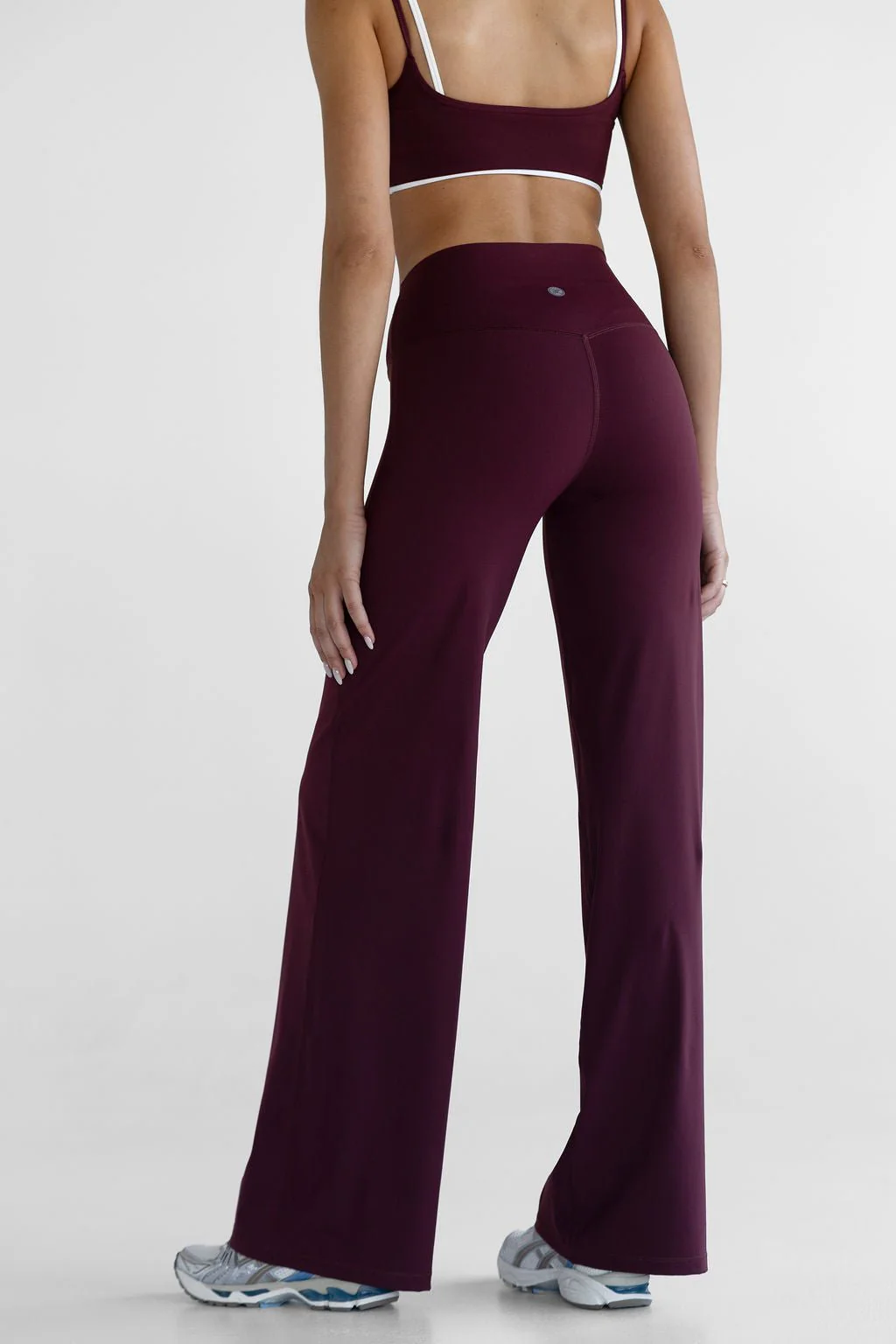 Sculpt Wide Leg Pants - Cherry Cola - Image 4