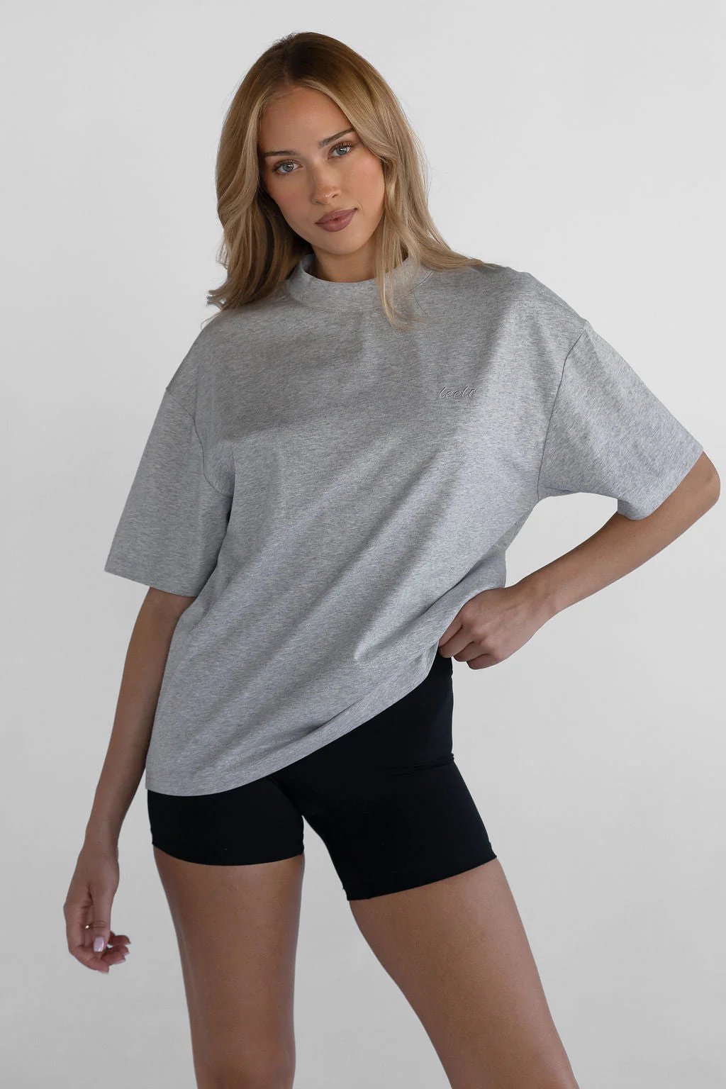 Signature Boyfriend Tee - Heather Grey - Image 5