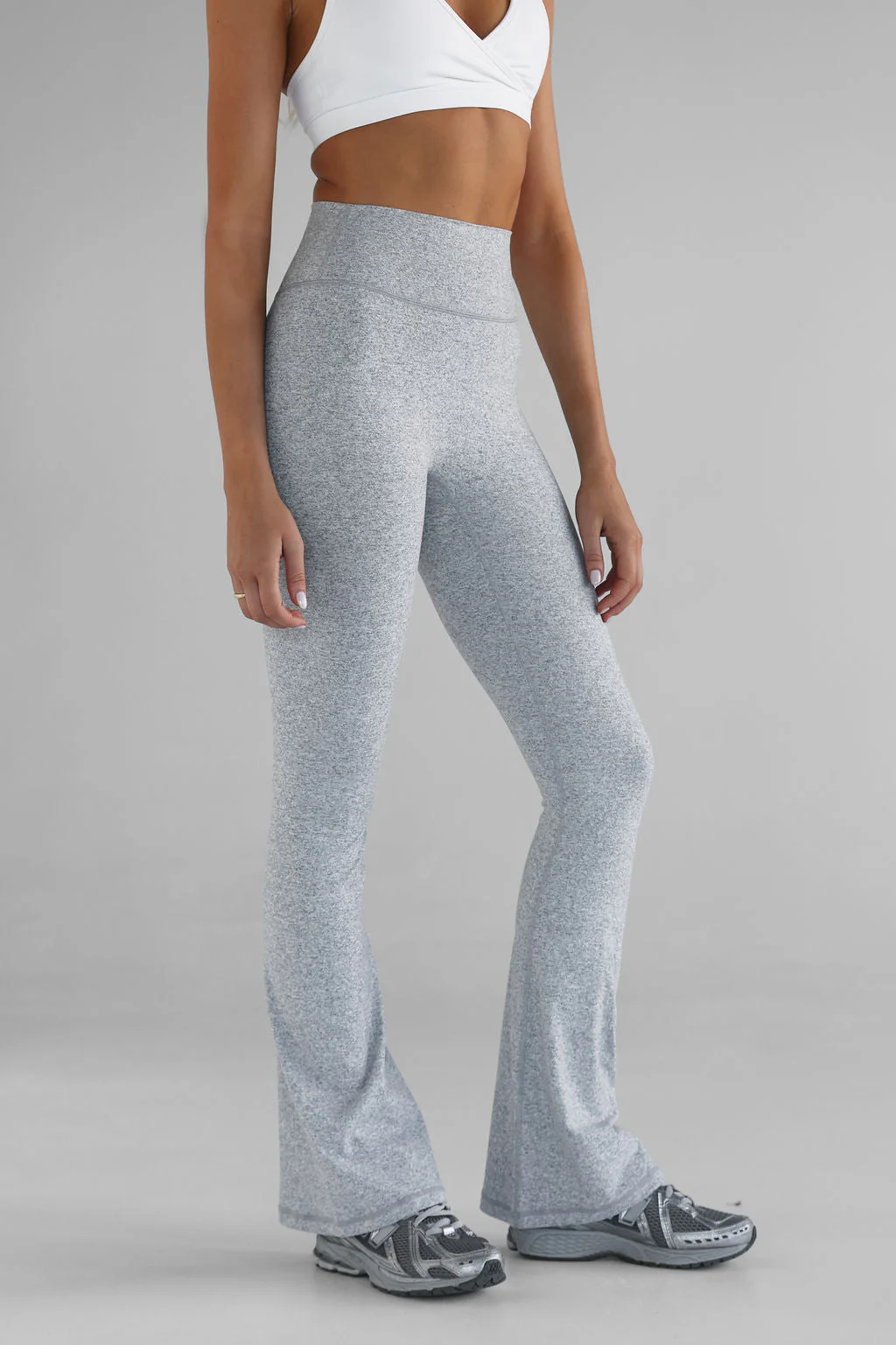 Signature Flare Leggings - Marl grey - Image 2