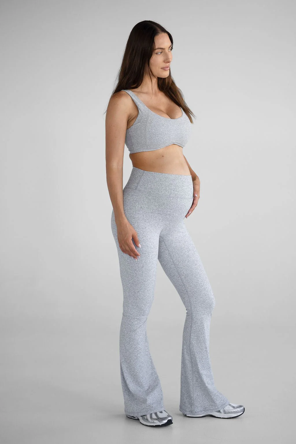 Signature Flare Leggings - Marl grey - Image 5