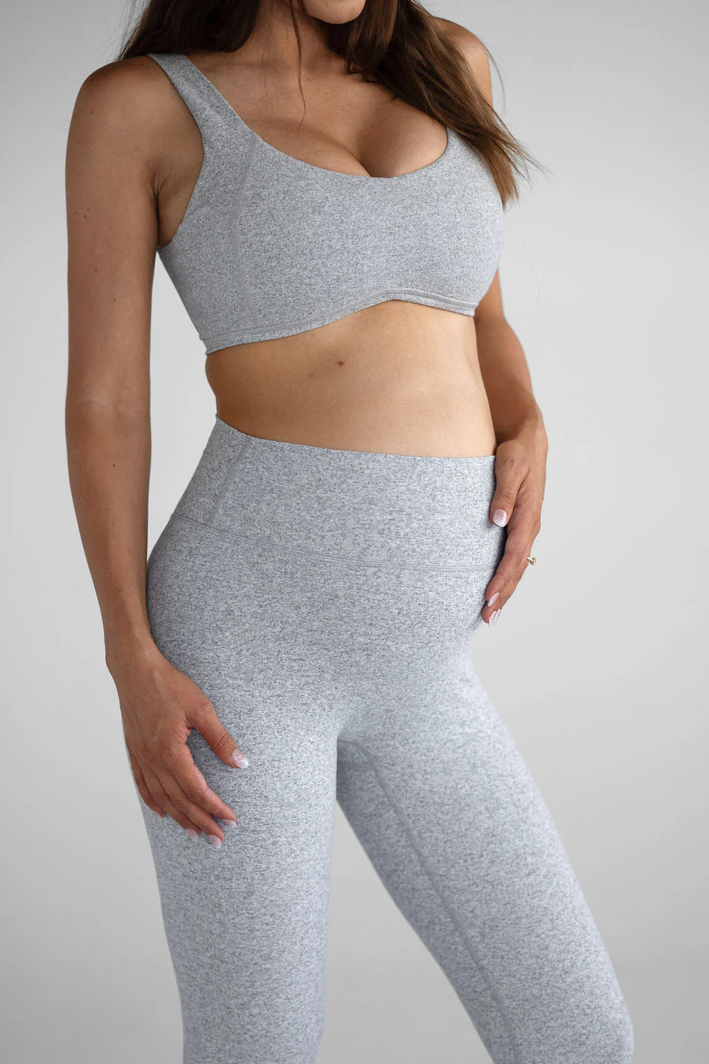 Signature Flare Leggings - Marl grey - Image 6