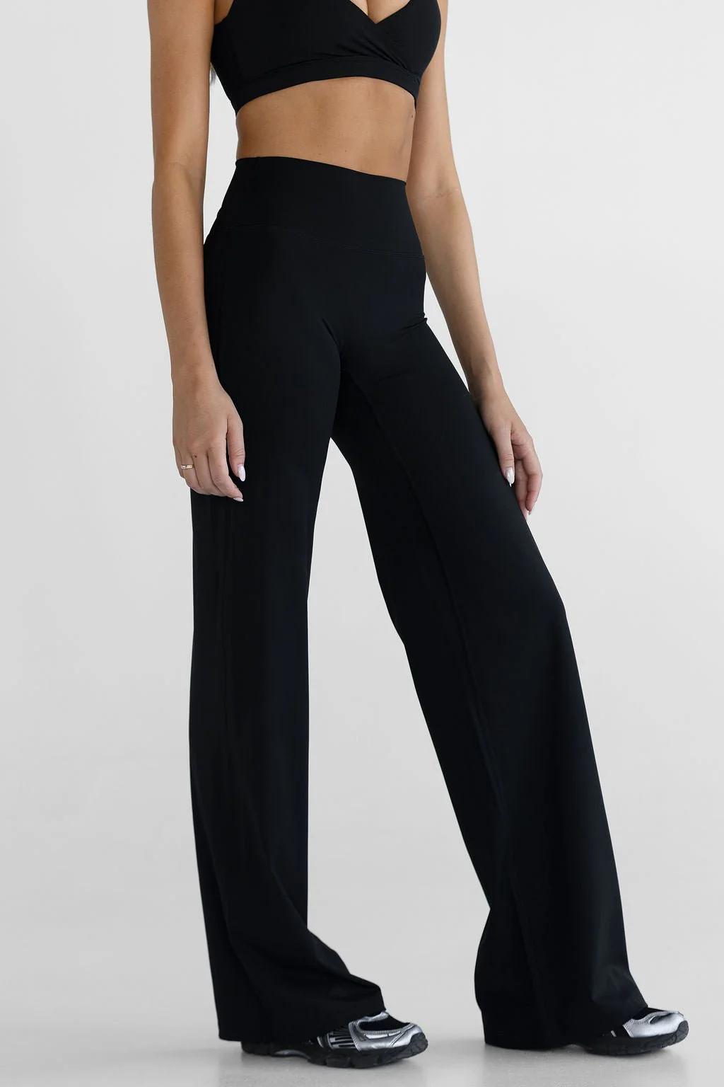TALL Sculpt Wide Leg Pants - Black - Image 3