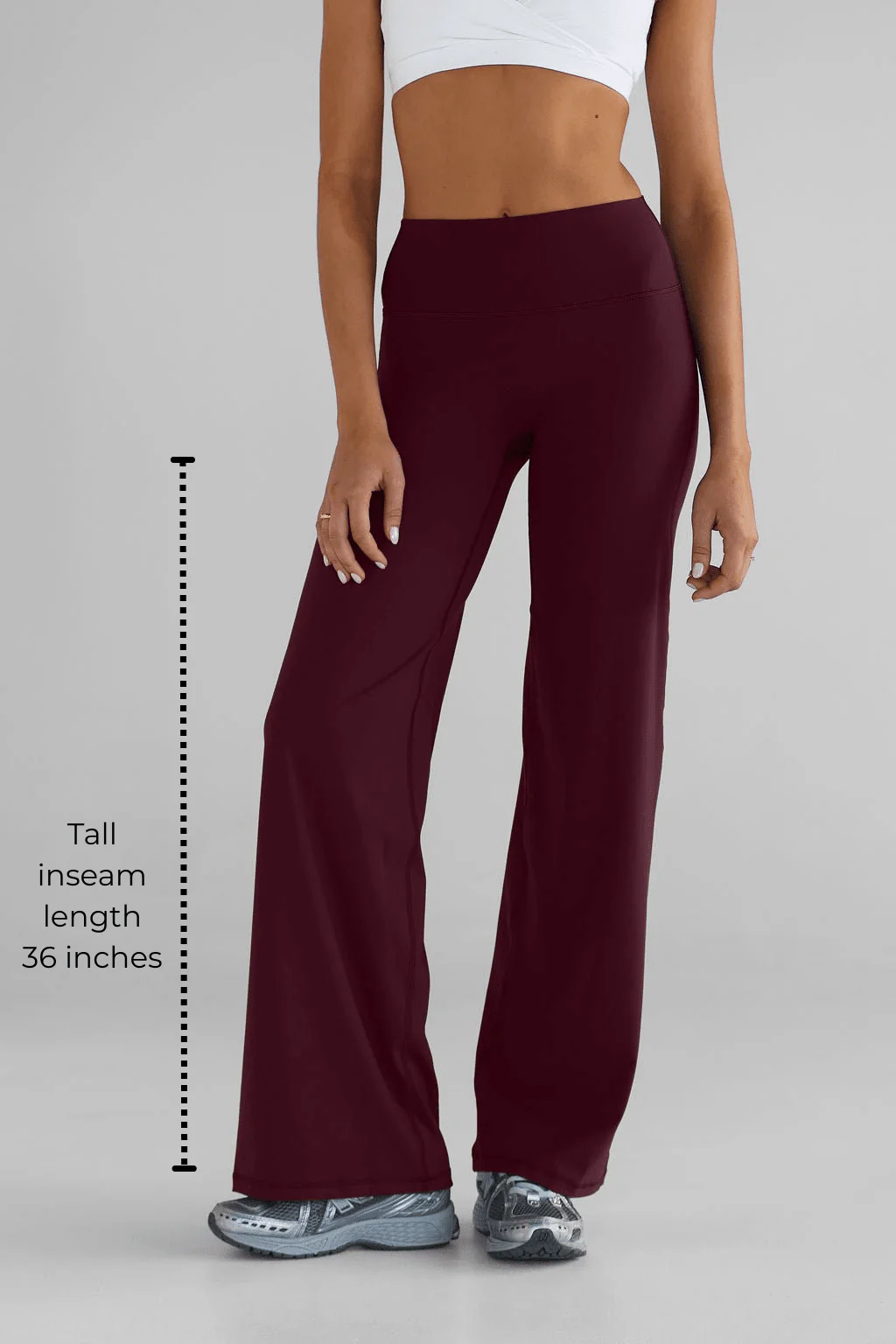 TALL Sculpt Wide Leg Pants - Cherry Cola - Image 2