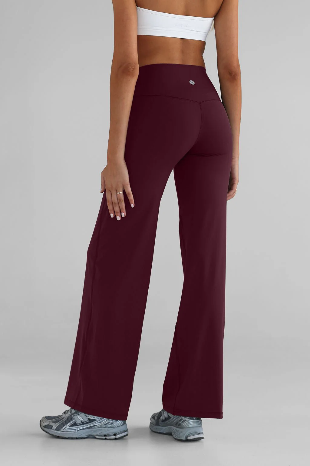 PETITE Sculpt Wide Leg Pants - Cherry Cola - Image 3