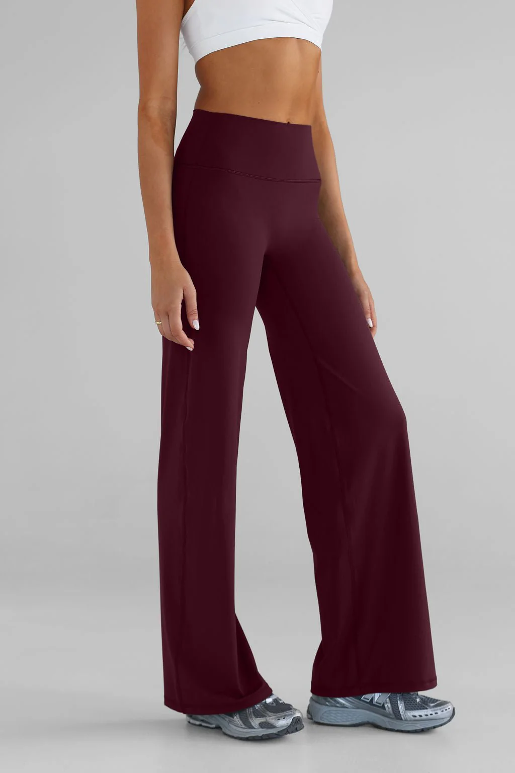 TALL Sculpt Wide Leg Pants - Cherry Cola - Image 4