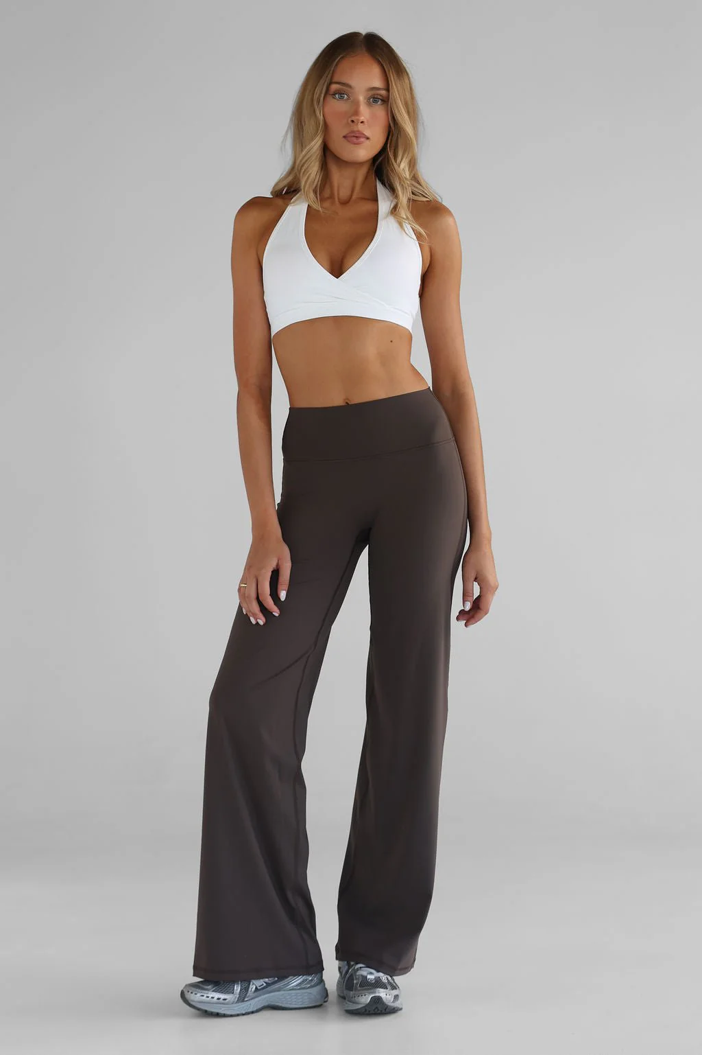 TALL Sculpt Wide Leg Pants - Dark Chocolate
