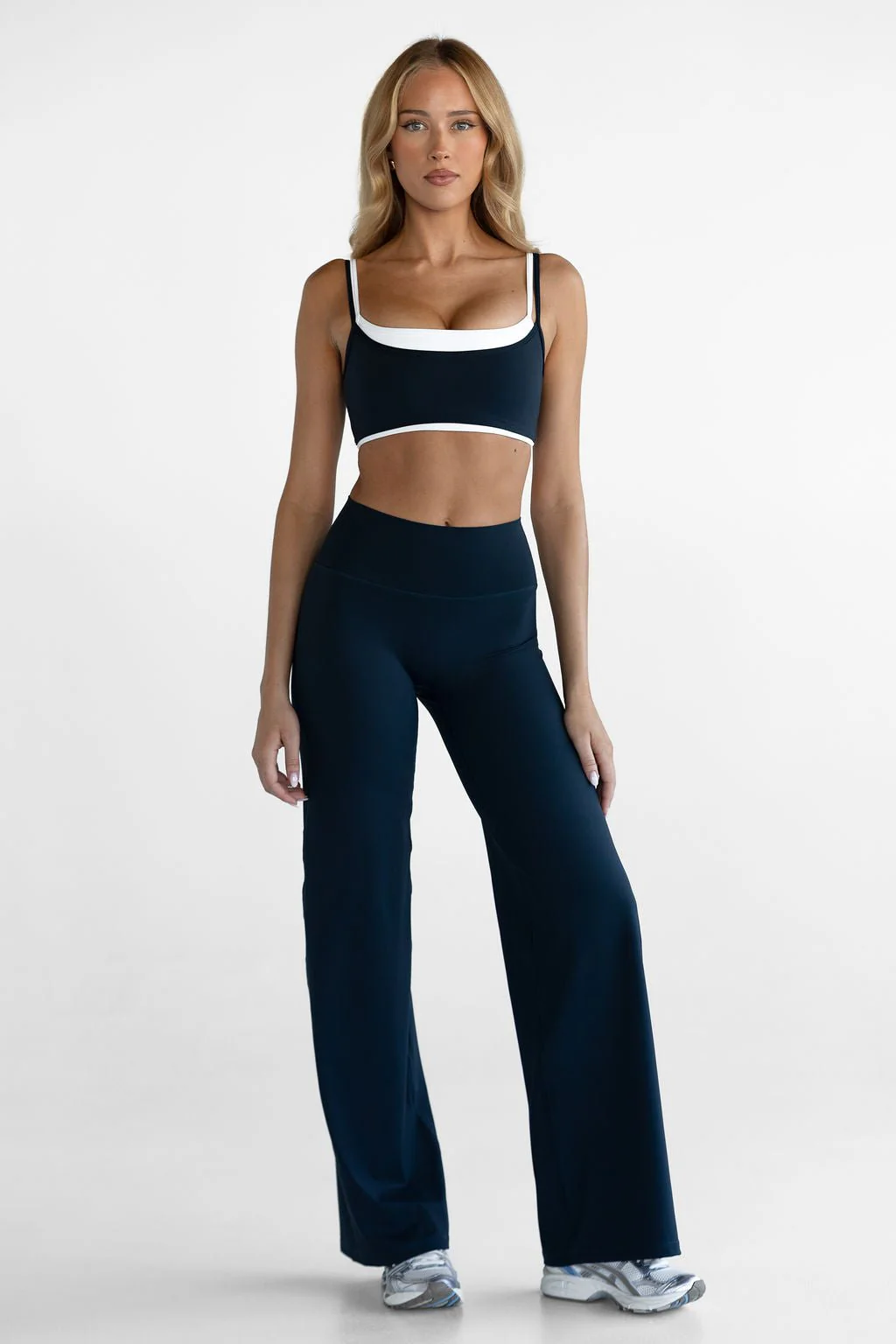Sculpt Wide Leg Pants - Navy