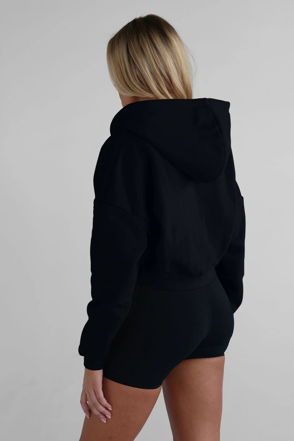 Zip Hoodie - Black - Image 3