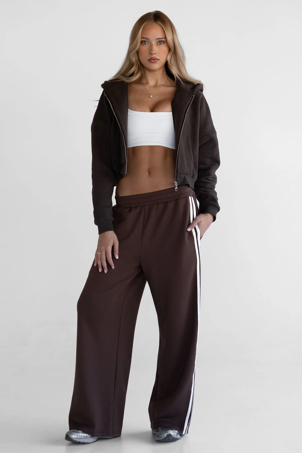 Zip Hoodie - Dark Chocolate - Image 4