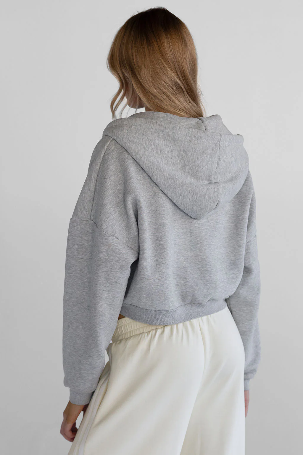 Zip Hoodie - Heather Grey - Image 4