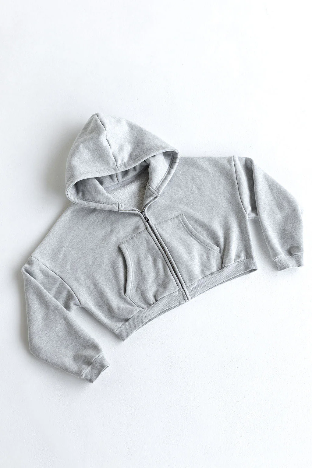 Zip Hoodie - Heather Grey - Image 6