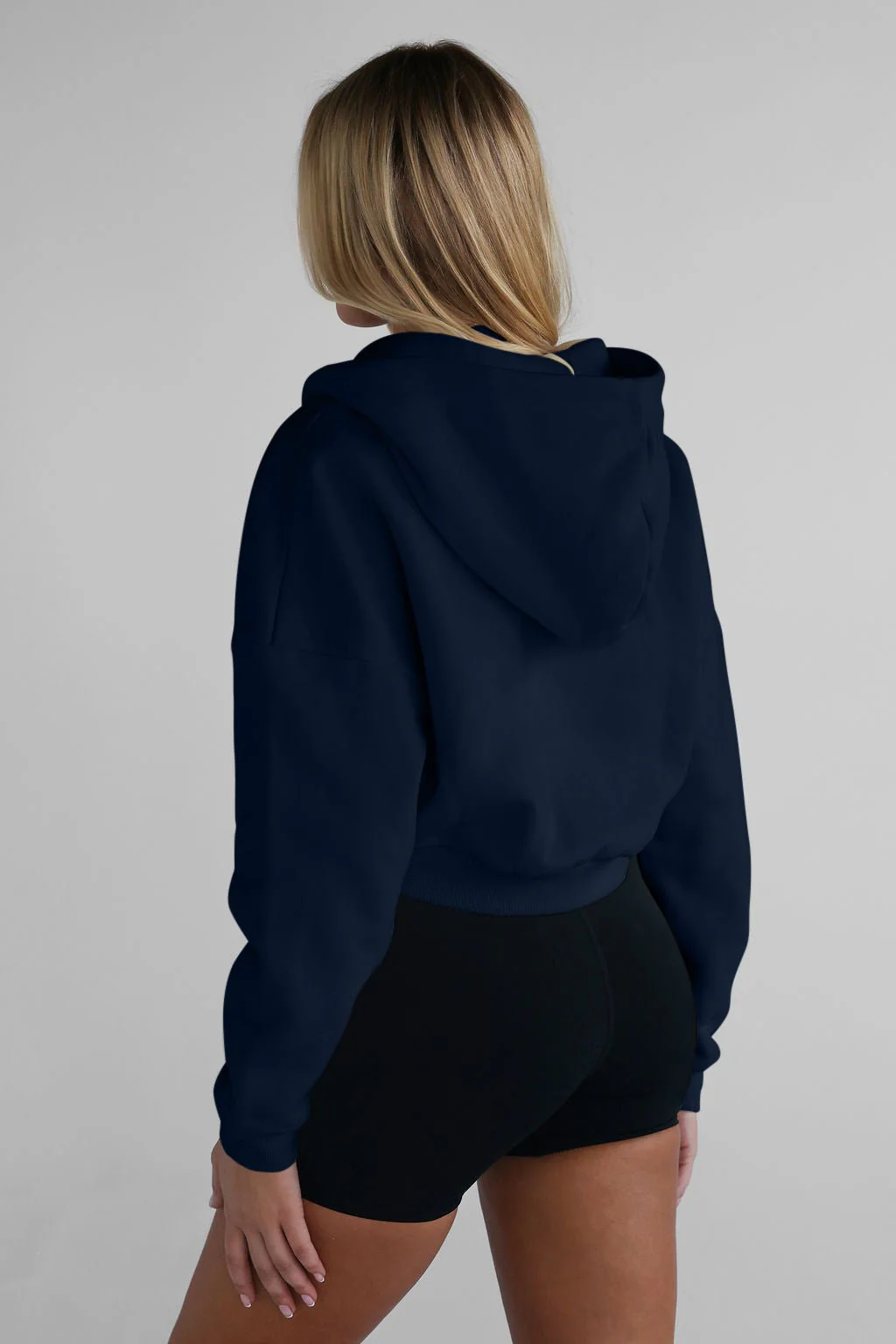 Zip Hoodie - Navy - Image 6